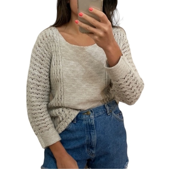 Quiksilver Lightweight Sweater in Natural Beige Size Large - Picture 3 of 14